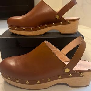 J Crew Grace Leather Clogs
